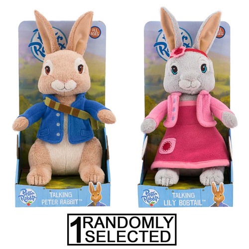 Talking Peter & Lily Rabbit Plush Randomly Selected