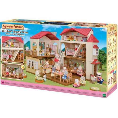 Sylvanian Families Red Roof Country Home Secret Attic Playroom