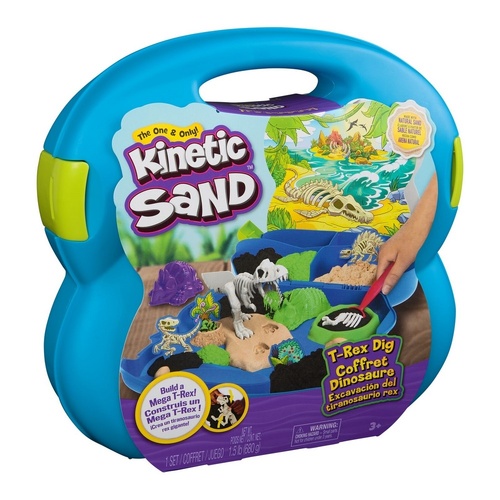 Kinetic Sand Playset T-Rex Dig Coffret Dinosaure