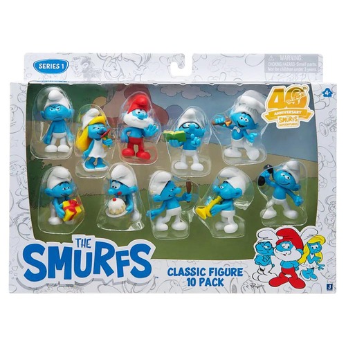 The Smurfs Classic Figure 10 Pack