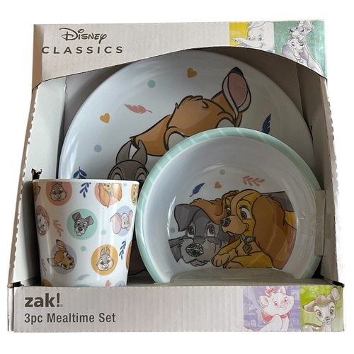 DISNEY CLASSIC 3PCE MELAMINE SET