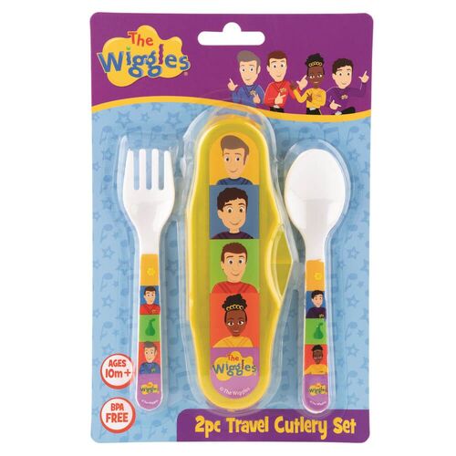 The Wiggles 2pc Travel Cutlery Set